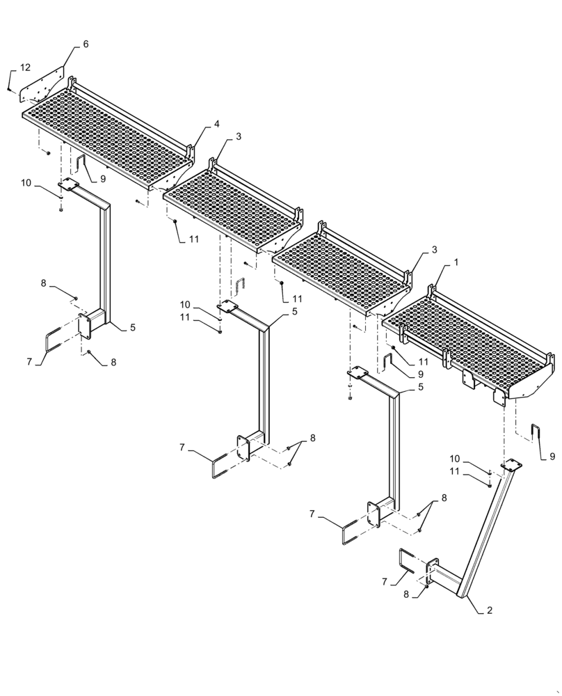 Схема запчастей Case IH 4765 - (80.150.AJ[17]) - PLATFORM 790/950 BUSHELL TOW BEHIND (80) - CROP STORAGE/UNLOADING