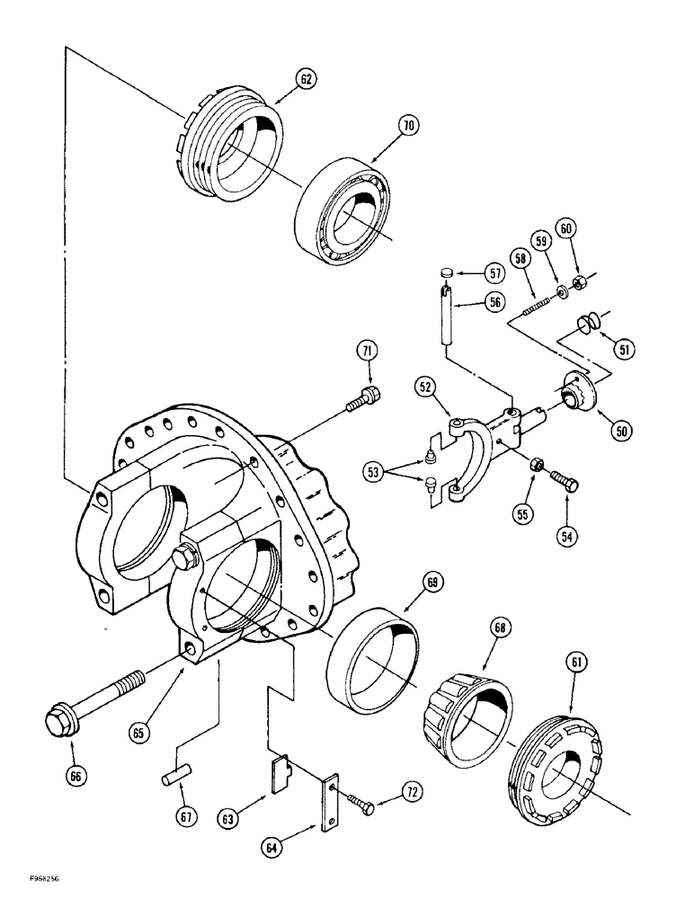 Схема запчастей Case IH 9370 - (6-164) - AXLE ASSEMBLY, DIFFERENTIAL AND CARRIER WITH LIMITED SLIP (CONTD) (06) - POWER TRAIN
