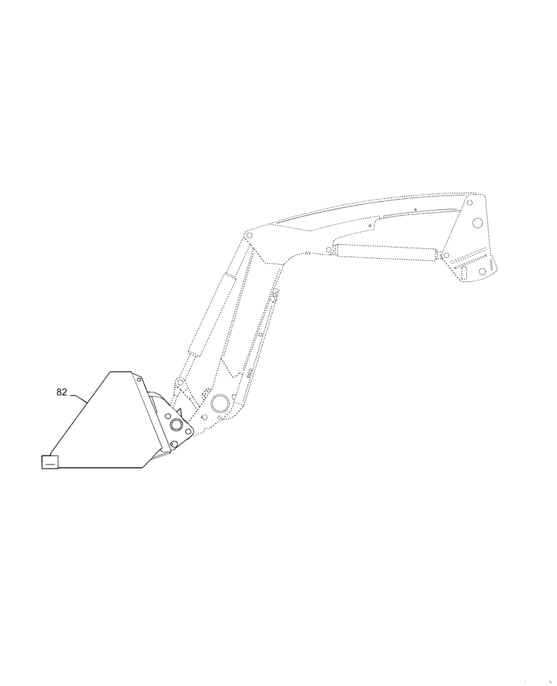 Схема запчастей Case IH L565 - (00.000.82) - PICTORIAL INDEX - FRONT LOADER AND BUCKET (00) - GENERAL & PICTORIAL INDEX