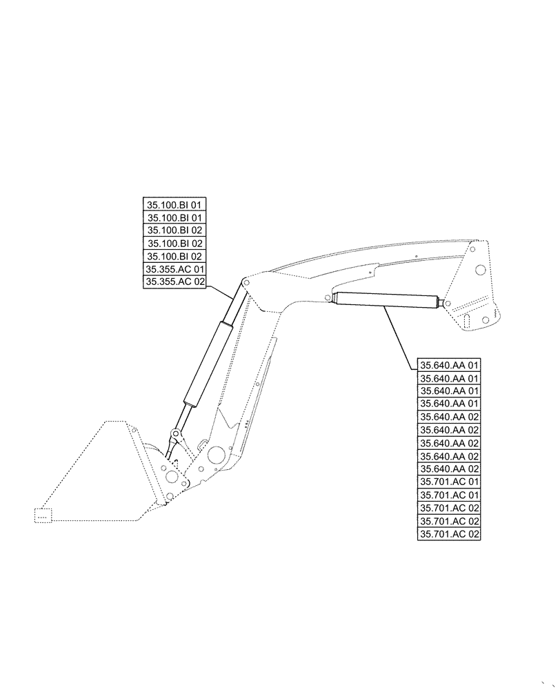 Схема запчастей Case IH L565 - (35.000.00) - SECTION INDEX - HYDRAULIC SYSTEMS (35) - HYDRAULIC SYSTEMS