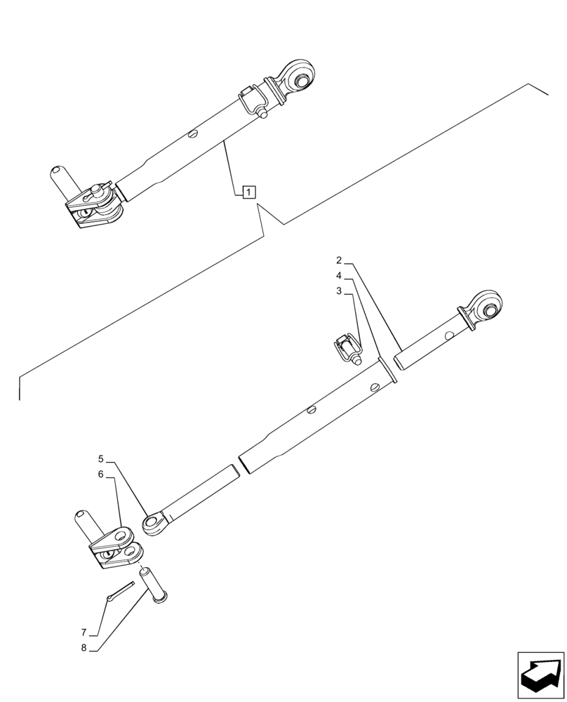 Схема запчастей Case IH PUMA 150 CVT - (37.120.AF[08]) - VAR - 758084 - STABILIZER, COMPONENTS (37) - HITCHES, DRAWBARS & IMPLEMENT COUPLINGS