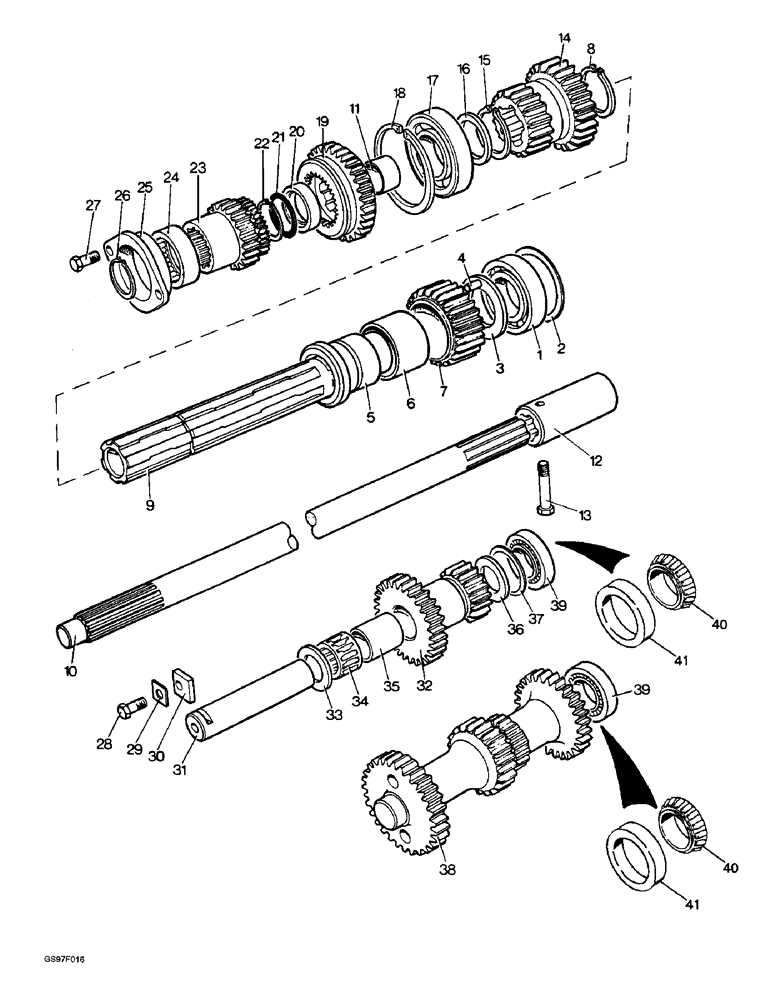 Схема запчастей Case IH 885N - (6-20) - DRIVESHAFT (06) - POWER TRAIN