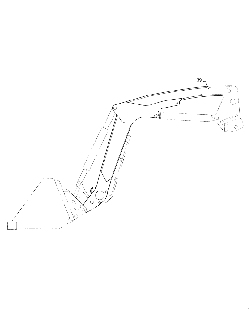 Схема запчастей Case IH L565 - (00.000.39) - PICTORIAL INDEX - FRAMES AND BALLASTING (00) - GENERAL & PICTORIAL INDEX