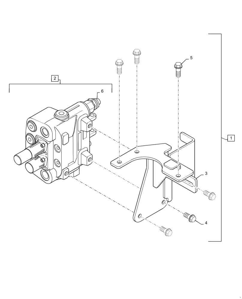 Схема запчастей Case IH FARMALL 50C - (35.723.00[01]) - FRONT LOADER CONTROL VALVE ASSY, FARMALL 30C, 35C, 40C, 50C (35) - HYDRAULIC SYSTEMS