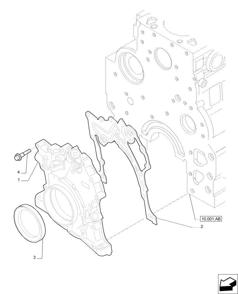 Схема запчастей Case IH PUMA 200 - (10.304.AC) - OIL PUMP (10) - ENGINE
