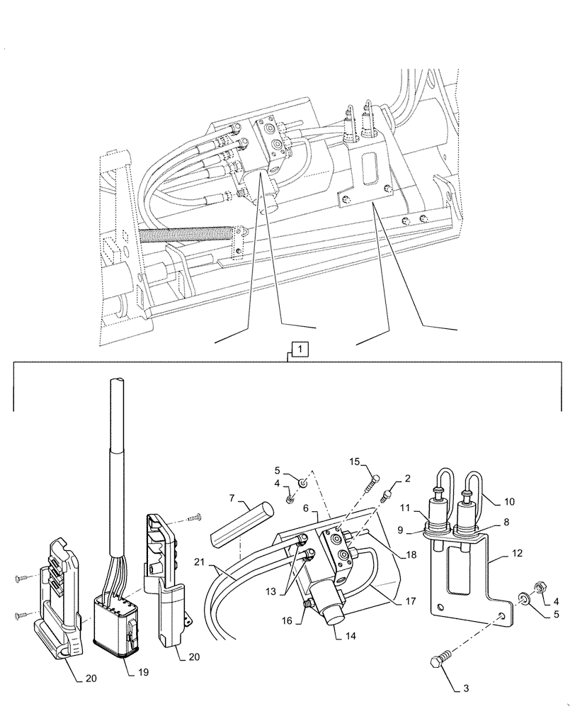 Схема запчастей Case IH L575 - (35.355.AC[01]) - JOYSTICK STEERING VALVE - MECHANICAL SELF LEVELING (35) - HYDRAULIC SYSTEMS