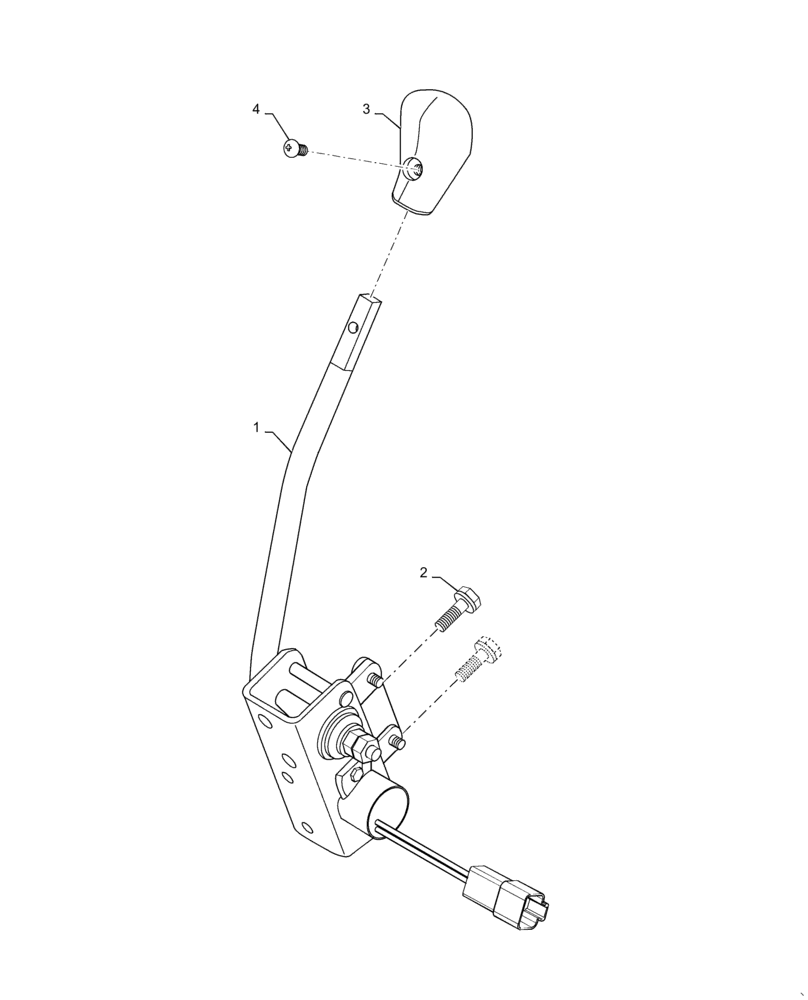 Схема запчастей Case IH FARMALL 30A - (55.525.AL[01]) - ENGINE THROTTLE CONTROL (55) - ELECTRICAL SYSTEMS