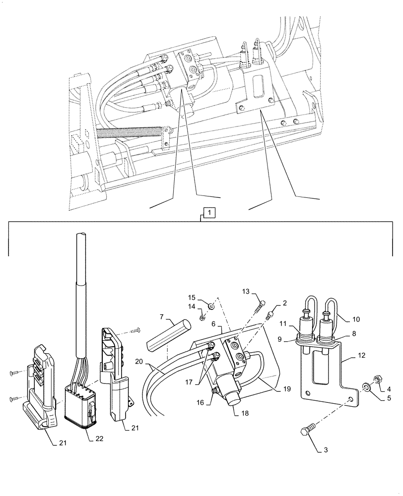 Схема запчастей Case IH L575 - (35.355.AC[02]) - JOYSTICK STEERING VALVE - NON-SELF LEVELING (35) - HYDRAULIC SYSTEMS