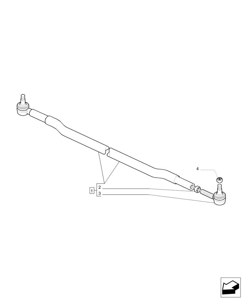 Схема запчастей Case IH PUMA 230 - (41.106.AG) - FRONT AXLE - LINK (41) - STEERING