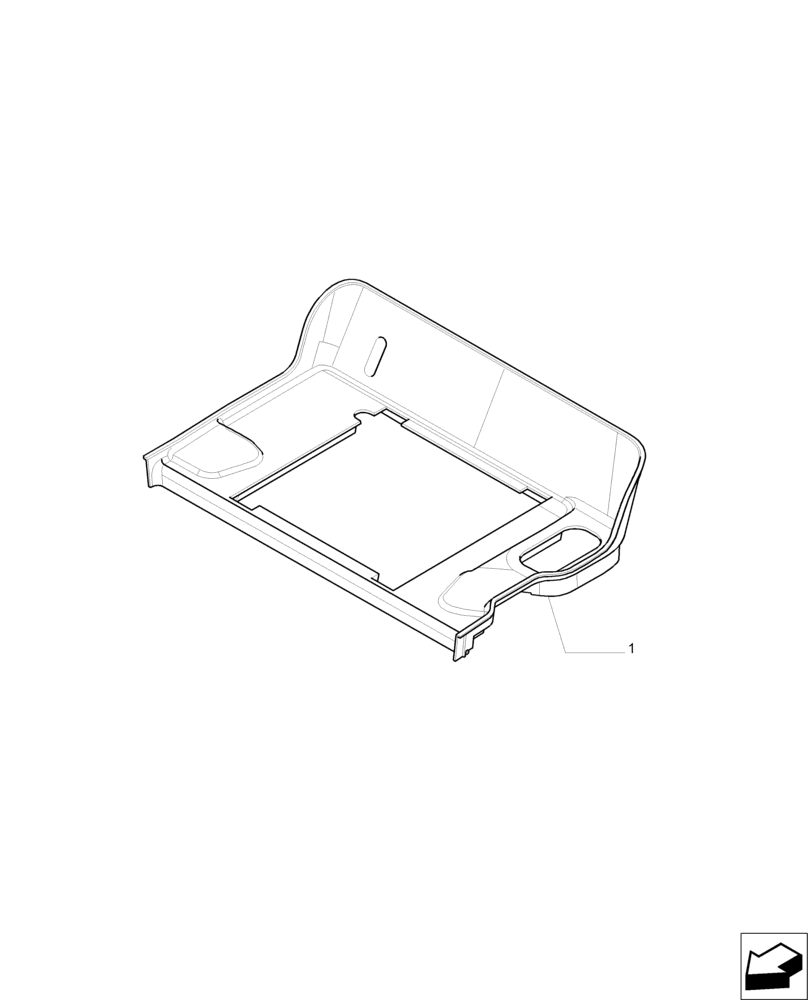 Схема запчастей Case IH PUMA 230 - (90.160.AR[02]) - REAR MAT (90) - PLATFORM, CAB, BODYWORK AND DECALS