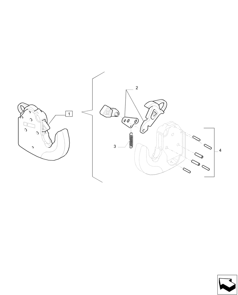 Схема запчастей Case IH PUMA 200 - (37.120.AW) - END ASSEMBLY “CBM” - BREAKDOWN (37) - HITCHES, DRAWBARS & IMPLEMENT COUPLINGS