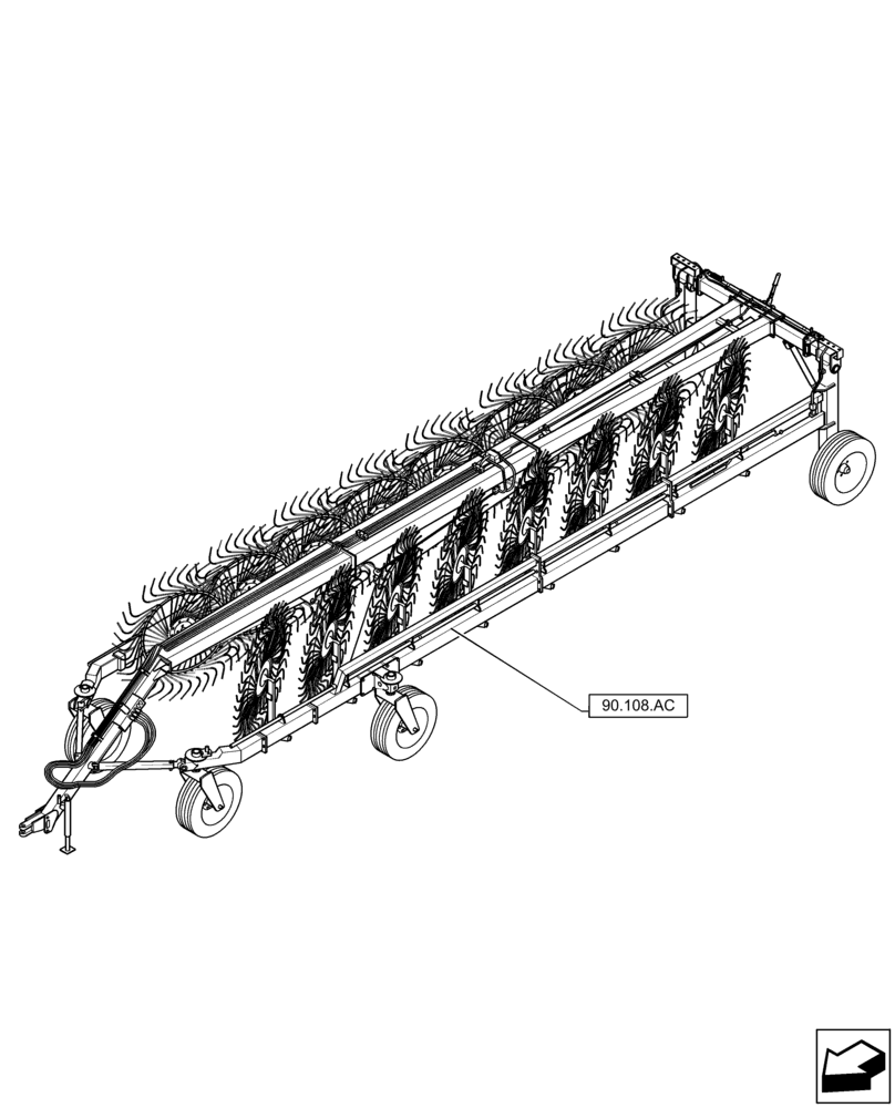 Схема запчастей Case IH WR302 - (90.000.00) - SECTION INDEX - PLATFORM, CAB, BODYWORK & DECALS (90) - PLATFORM, CAB, BODYWORK AND DECALS