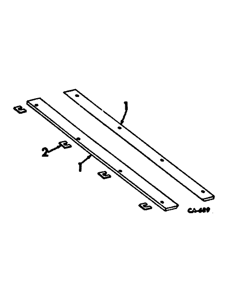 Схема запчастей Case IH 234 - (A-13[1]) - WEED KNIFE ATTACHMENT FOR LIVE POINT ROLLS SERIAL NO. 5768 AND ABOVE (58) - ATTACHMENTS/HEADERS