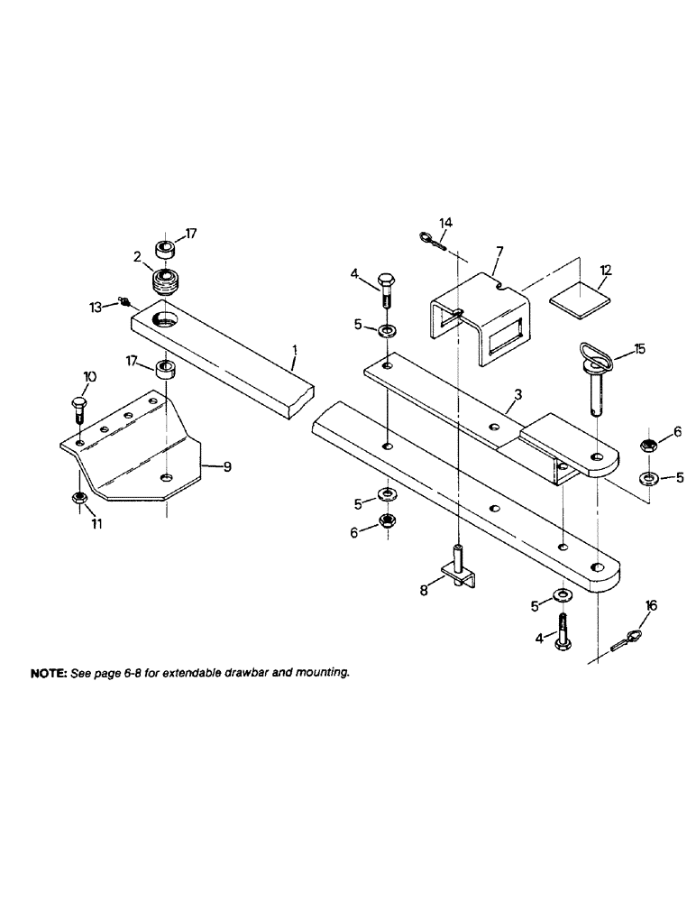 Схема запчастей Case IH 9110 - (06-7) - DRAWBAR AND MOUNTING (12) - FRAME