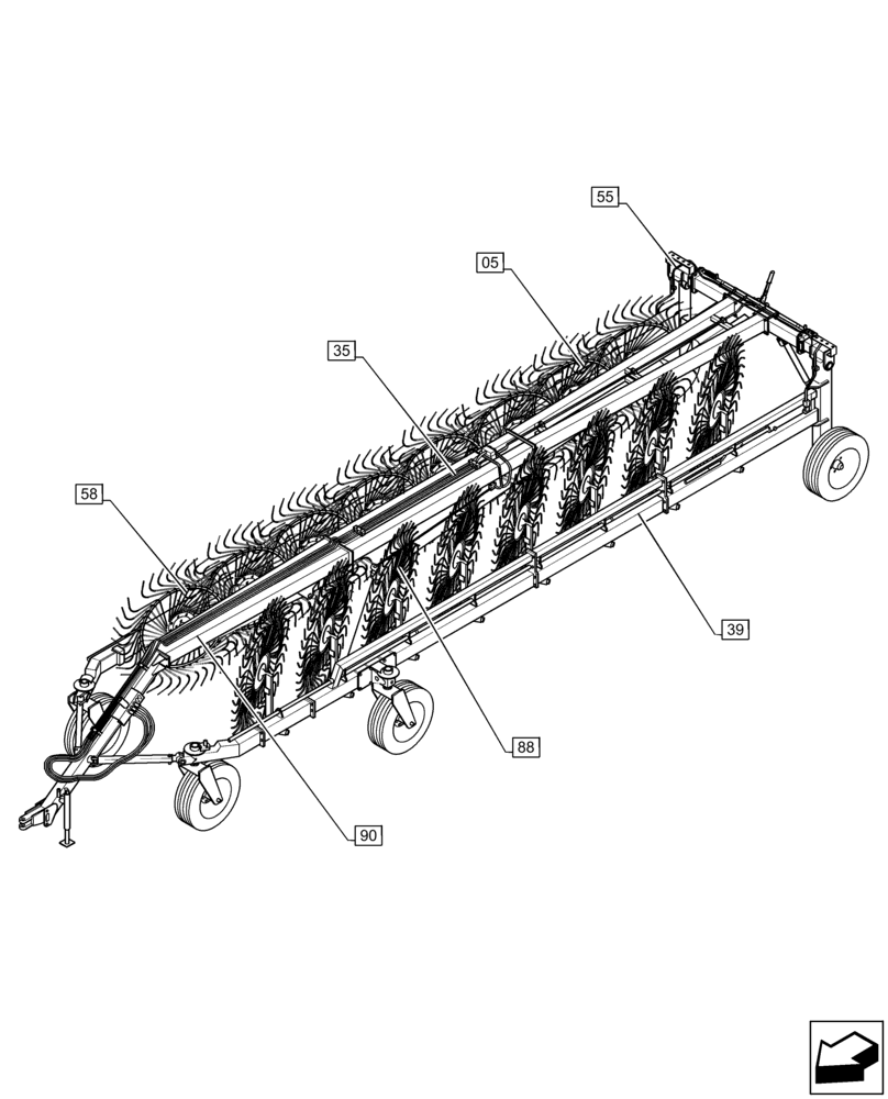 Схема запчастей Case IH WR302 - (00.000.00) - PICTORIAL INDEX - MAIN SECTIONS (00) - GENERAL & PICTORIAL INDEX