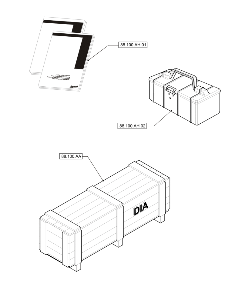 Схема запчастей Case IH PUMA 215 - (00.000.88) - PICTORIAL INDEX - ACCESSORIES (00) - GENERAL & PICTORIAL INDEX