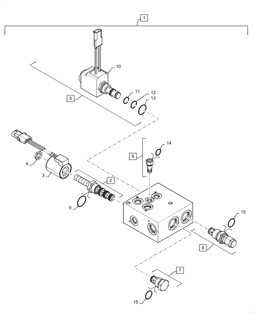 Схема запчастей Case IH 7140 - (33.110.AT[02]) - PARKING BRAKE/FEEDER CLUTCH VALVE (33) - BRAKES & CONTROLS
