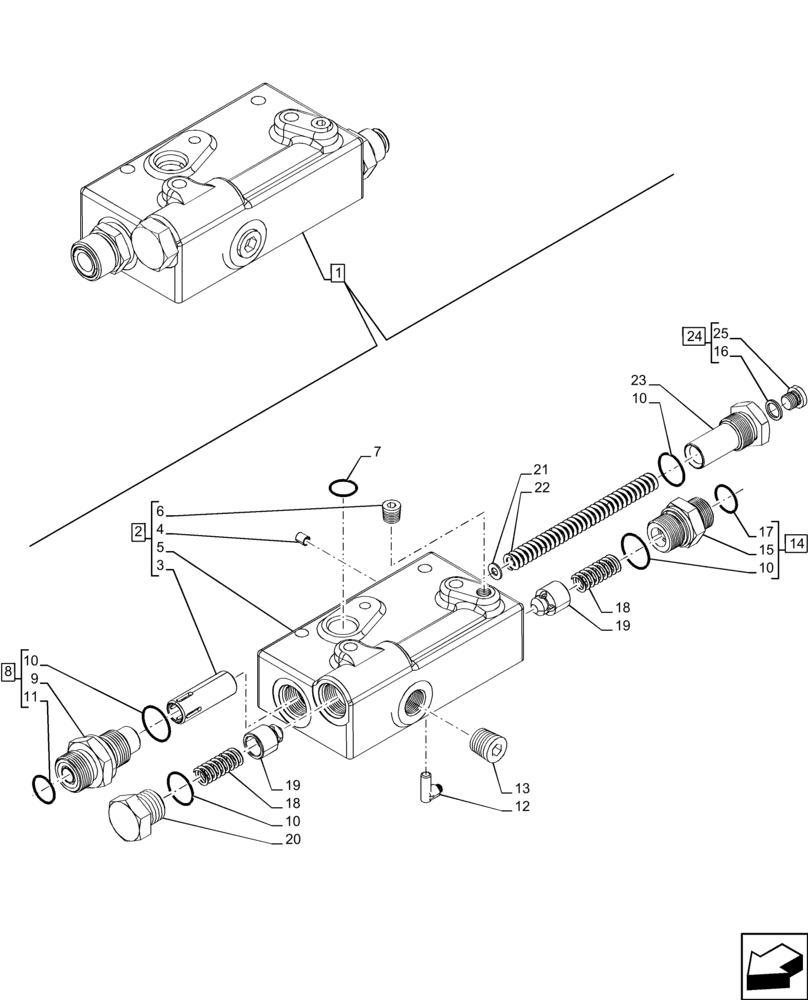 Схема запчастей Case IH MAXXUM 135 - (31.104.AR[04]) - VAR - 392195, 758413, 758415, 758581 - PTO CLUTCH, PRESSURE CONTROL VALVE (35KPH) (40KPH) (16X16) (31) - IMPLEMENT POWER TAKE OFF