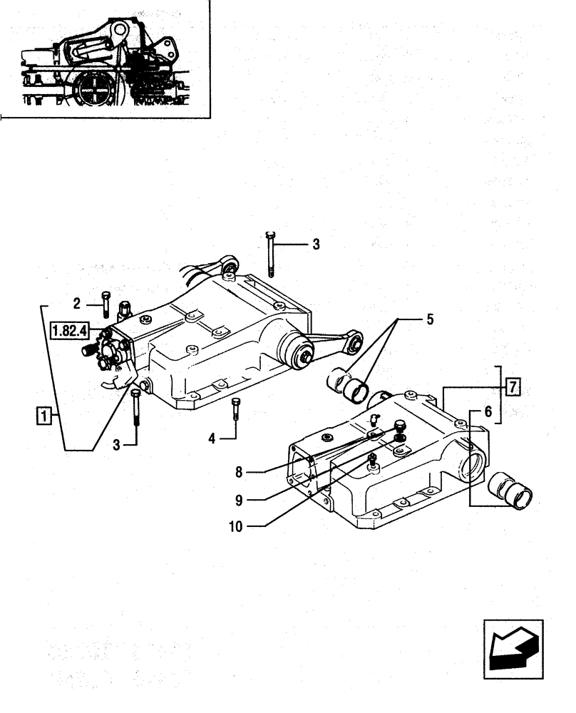 Схема запчастей Case IH JX65 - (1.82.0) - LIFT BOXES AND COVERS (07) - HYDRAULIC SYSTEM