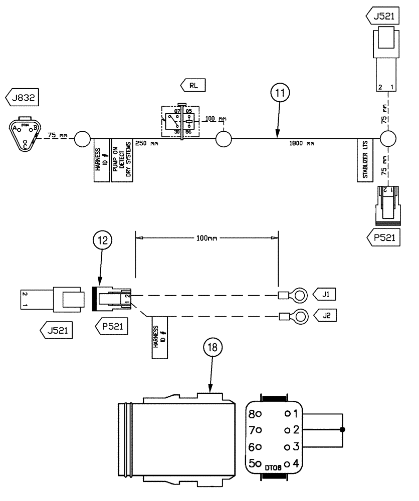 Схема запчастей Case IH TITAN 3520 - (10-009) - BARE CHASSIS PARTS GROUP, TITAN 3520 Options