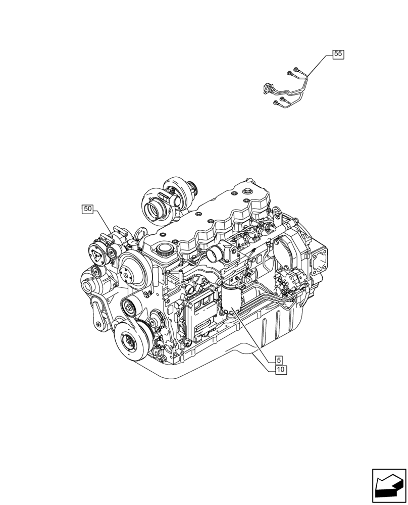 Схема запчастей Case IH F4HFE96872 J101 - (00.000.00) - PICTORIAL INDEX - MAIN SECTIONS (00) - GENERAL & PICTORIAL INDEX