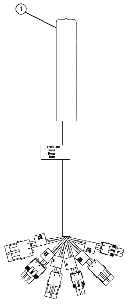 Схема запчастей Case IH SPX3320 - (12-034) - AIM COMMAND, BYPASS GROUP (06) - ELECTRICAL