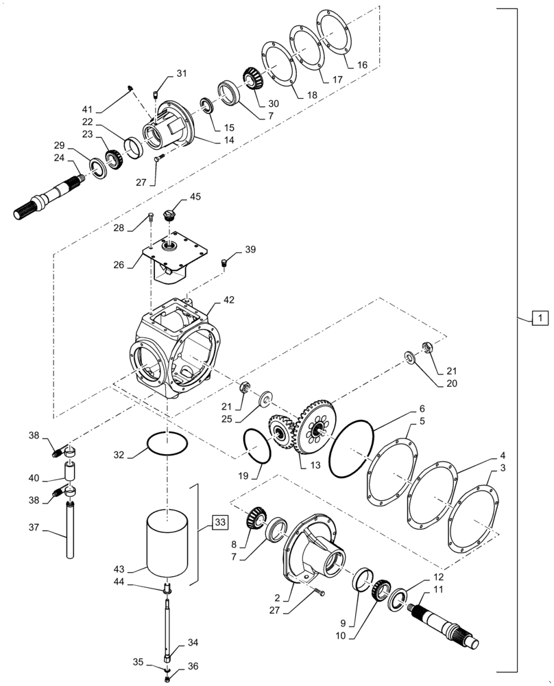 Схема запчастей Case IH 7140 - (60.150.AE[02]) - FEEDER DRIVE GEARBOX, HEAVY DUTY (60) - PRODUCT FEEDING