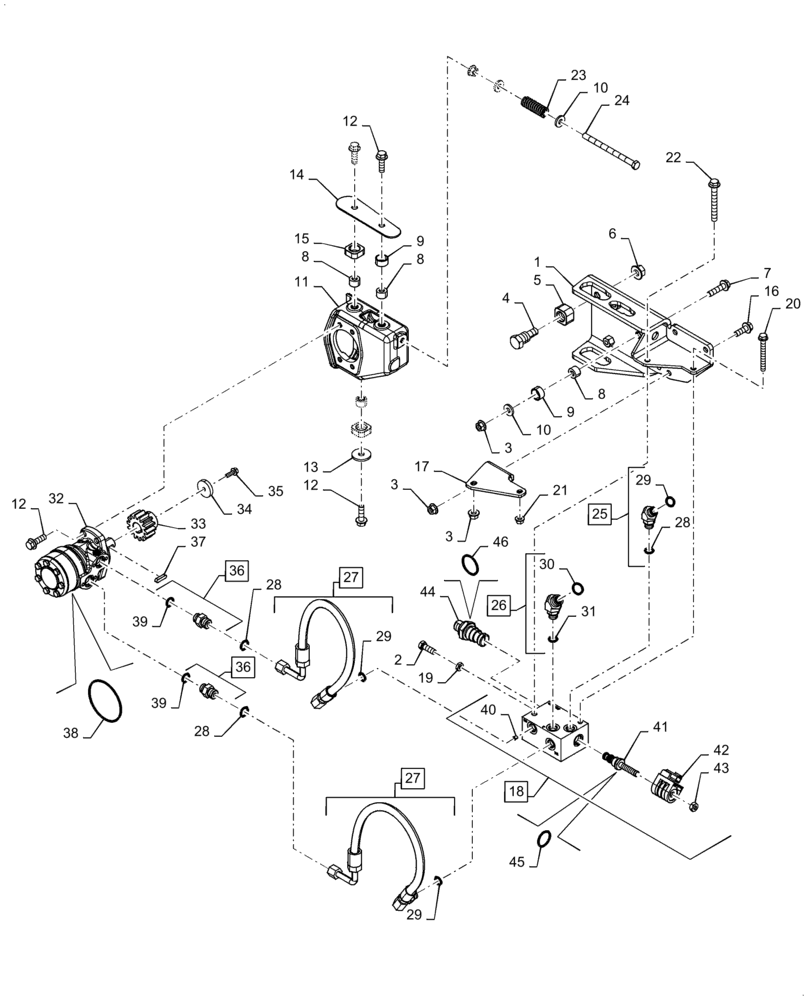 Схема запчастей Case IH 7140 - (60.165.AM) - FEEDER REVERSER MOTOR (60) - PRODUCT FEEDING