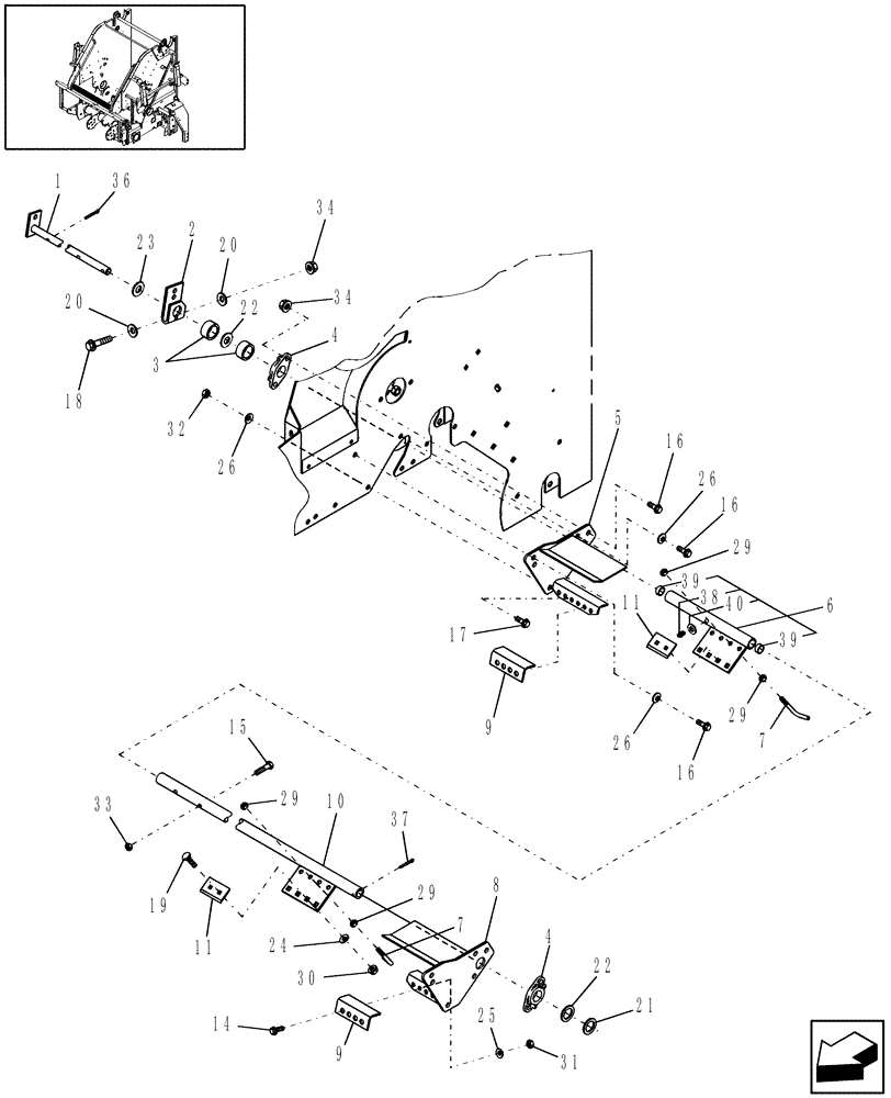 Схема запчастей Case IH RB464 - (15.12) - TWINE KNIFE (15) - KNOTTER /WRAPPER