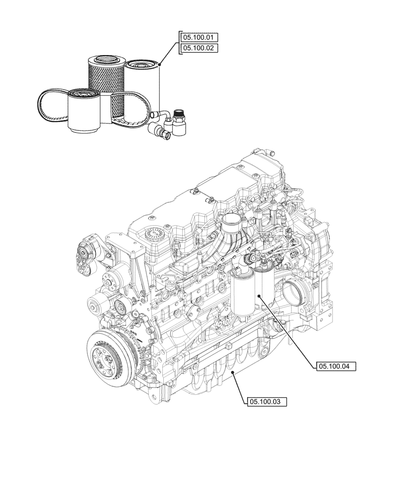 Схема запчастей Case IH MAXXUM 115 - (05.000.00) - SECTION INDEX - SERVICE & MAINTENANCE (05) - SERVICE & MAINTENANCE