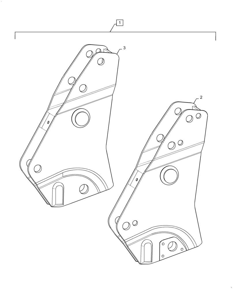 Схема запчастей Case IH L725 - (82.100.AG[04]) - BEARING, BOX - NON-SELF - LEVELING (82) - FRONT LOADER & BUCKET
