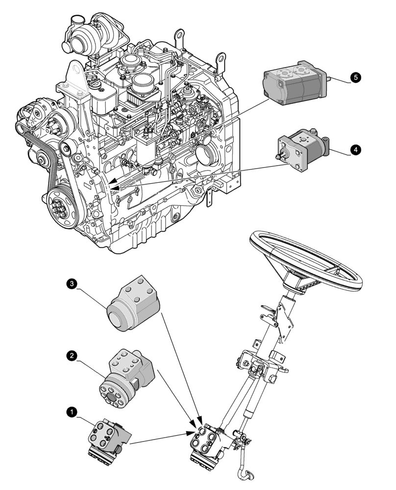 Схема запчастей Case IH JX1070U - (0.05.4[05]) - MAINTENANCE PARTS - PUMPS (00) - GENERAL