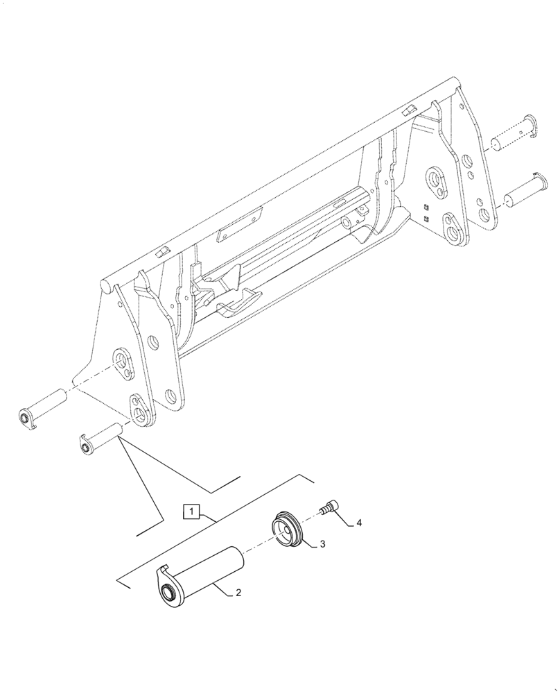 Схема запчастей Case IH L775 - (39.100.AN[01]) - PIN, KIT (39) - FRAMES AND BALLASTING