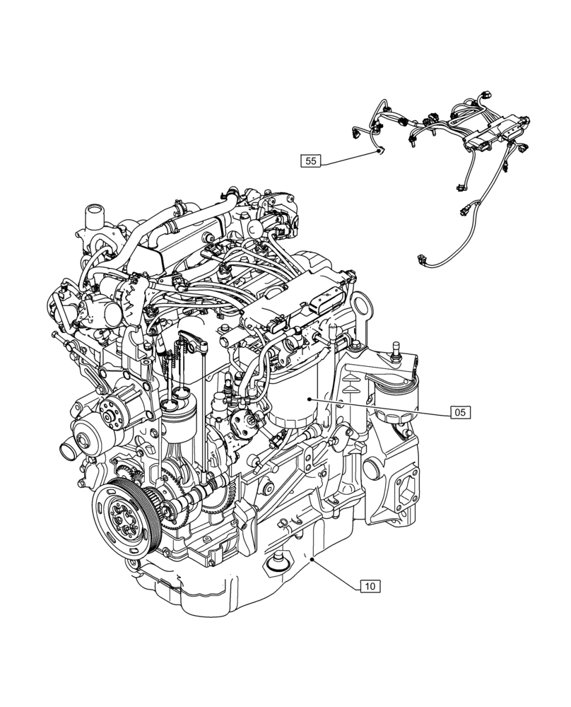 Схема запчастей Case IH F4DFE617L B002 - (00.000.00) - PICTORIAL INDEX - MAIN SECTIONS (00) - GENERAL & PICTORIAL INDEX