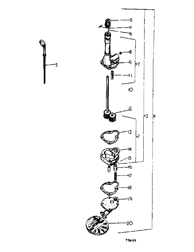 Схема запчастей Case IH 276 - (2-14) - LUBRICATION SYSTEM (02) - ENGINE