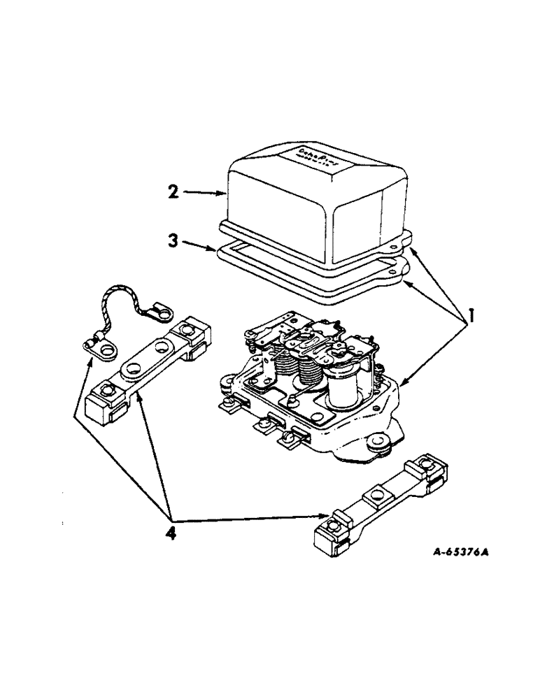 Схема запчастей Case IH 806 - (G-16) - ELECTRICAL SYSTEM, VOLTAGE REGULATOR, DELCO REMY, TRACTORS WITH GENERATOR (06) - ELECTRICAL SYSTEMS