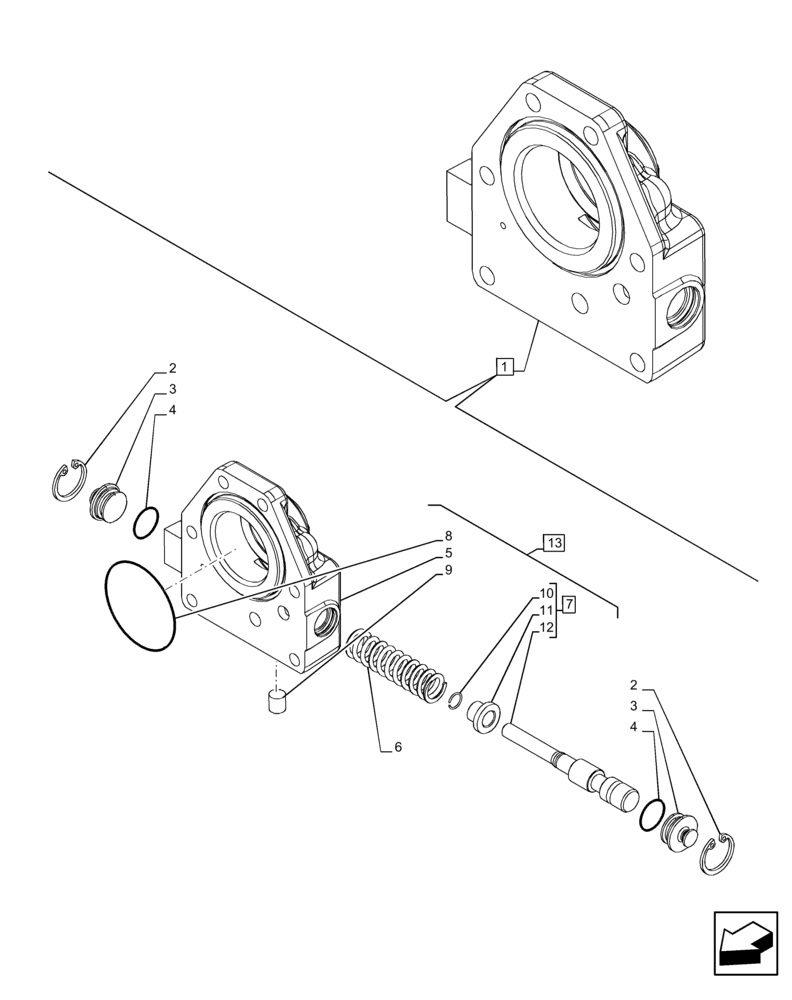 Схема запчастей Case IH PUMA 200 - (31.119.AK[02]) - VAR - 758030 - PTO 540/540E/1000/1000E RPM, MANIFOLD, COMPONENTS (31) - IMPLEMENT POWER TAKE OFF
