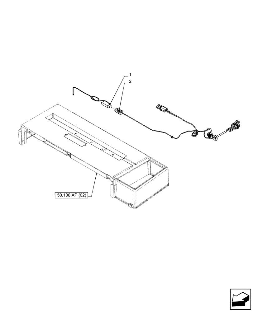 Схема запчастей Case IH PUMA 165 - (55.050.AT[02]) - VAR - 391177, 391299, 391357, 759264, 759266 - AIR CONDITIONER, THERMOSTAT (55) - ELECTRICAL SYSTEMS