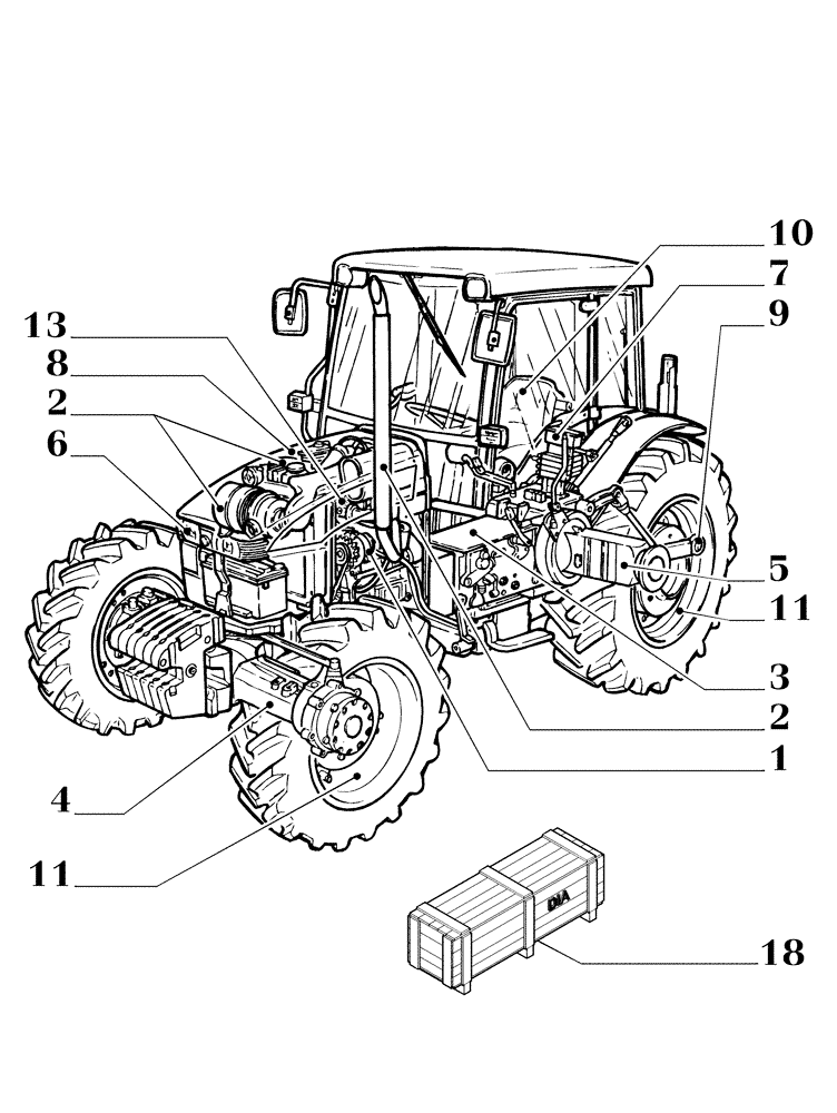 Схема запчастей Case IH JX1085C - (MAIN) - MAIN SECTIONS (00) - GENERAL