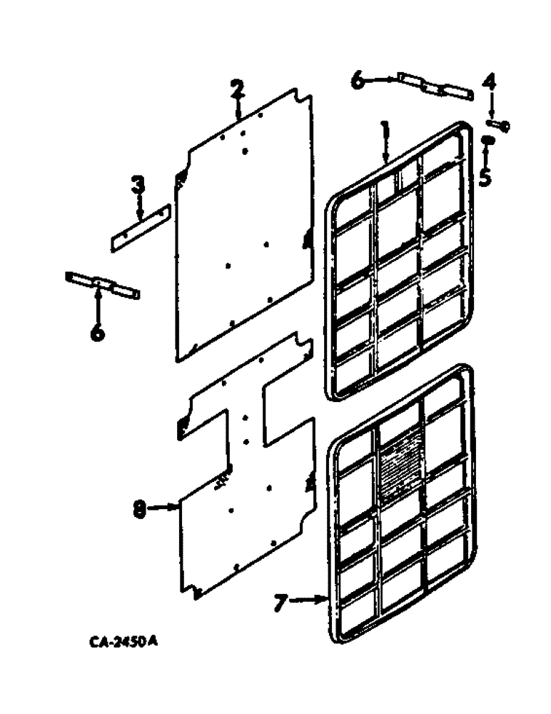 Схема запчастей Case IH 574 - (06-06) - COOLING, RADIATOR GRILLE Cooling