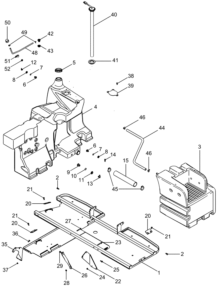 Схема запчастей Case IH MX305 - (03-08) - FUEL TANKS (03) - FUEL SYSTEM