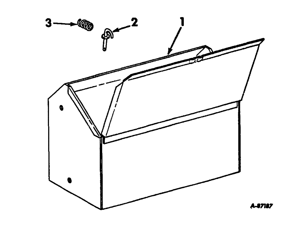 Схема запчастей Case IH 2444 - (M-07) - SEAT, OPERATORS PLATFORM AND MISC., TOOL BOX (10) - OPERATORS PLATFORM