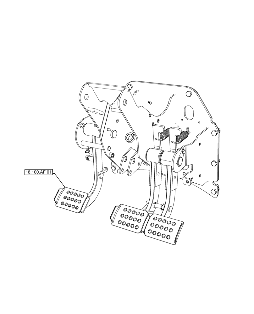 Схема запчастей Case IH FARMALL 110A - (00.000.18[01]) - PICTORIAL INDEX - CLUTCH (00) - GENERAL & PICTORIAL INDEX