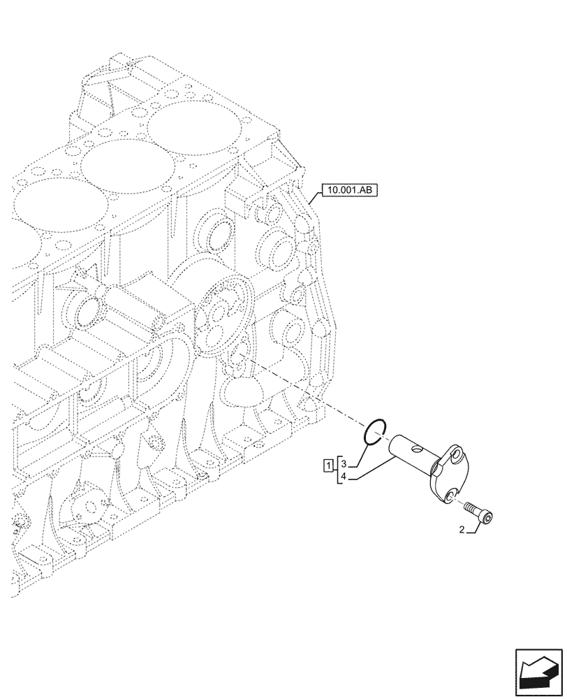 Схема запчастей Case IH F2CFP614A H001 - (10.304.AM) - PRESSURE CONTROL VALVE (10) - ENGINE