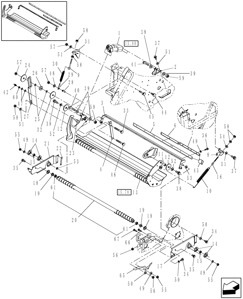 Схема запчастей Case IH RB564 - (15.63) - NET WRAP (15) - KNOTTER /WRAPPER