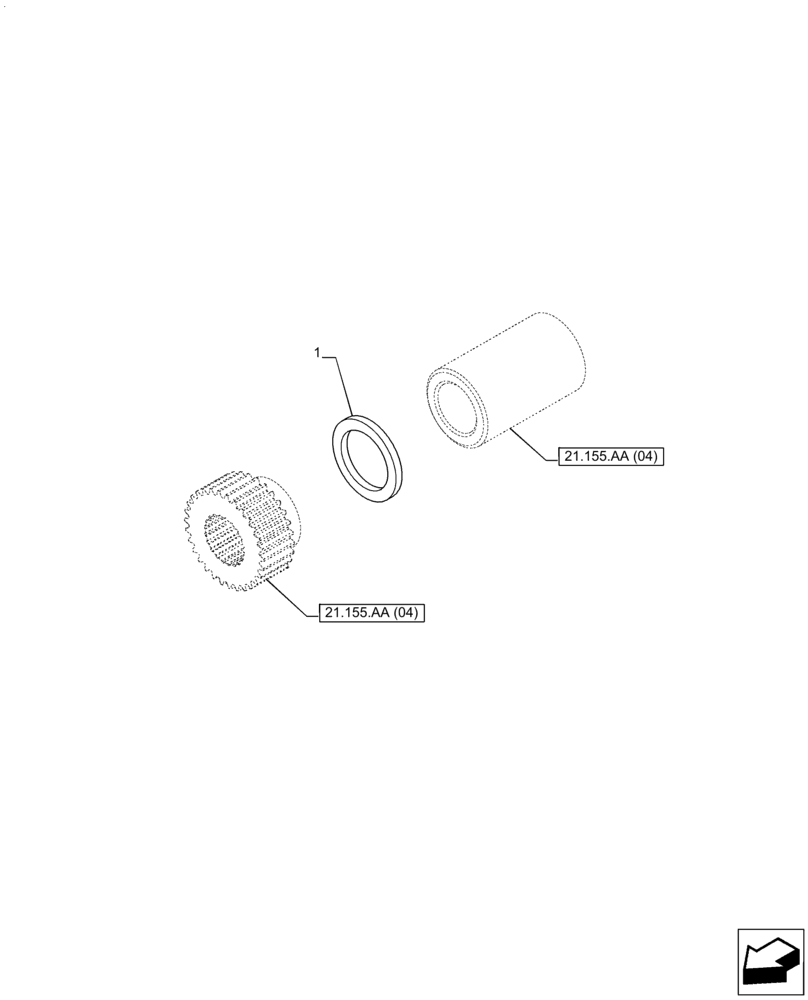 Схема запчастей Case IH PUMA 200 - (21.155.AA[08]) - VAR - 337426, 337428, 337429, 337430, 337431, 337432, 338397, 391137, 758017, 758018, 758019, 758020, 758021, 758868, 759052 - FRONT COVER, MANIFOLD (21) - TRANSMISSION