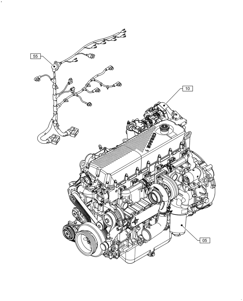 Схема запчастей Case IH F2CFP613A H004 - (00.000.00) - PICTORIAL INDEX - MAIN SECTIONS (00) - GENERAL & PICTORIAL INDEX