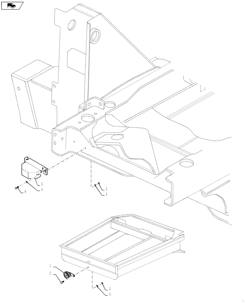 Схема запчастей Case IH PATRIOT 4440 - (55.408.AG[01]) - AUDIBLE ALARM AND HORN (55) - ELECTRICAL SYSTEMS