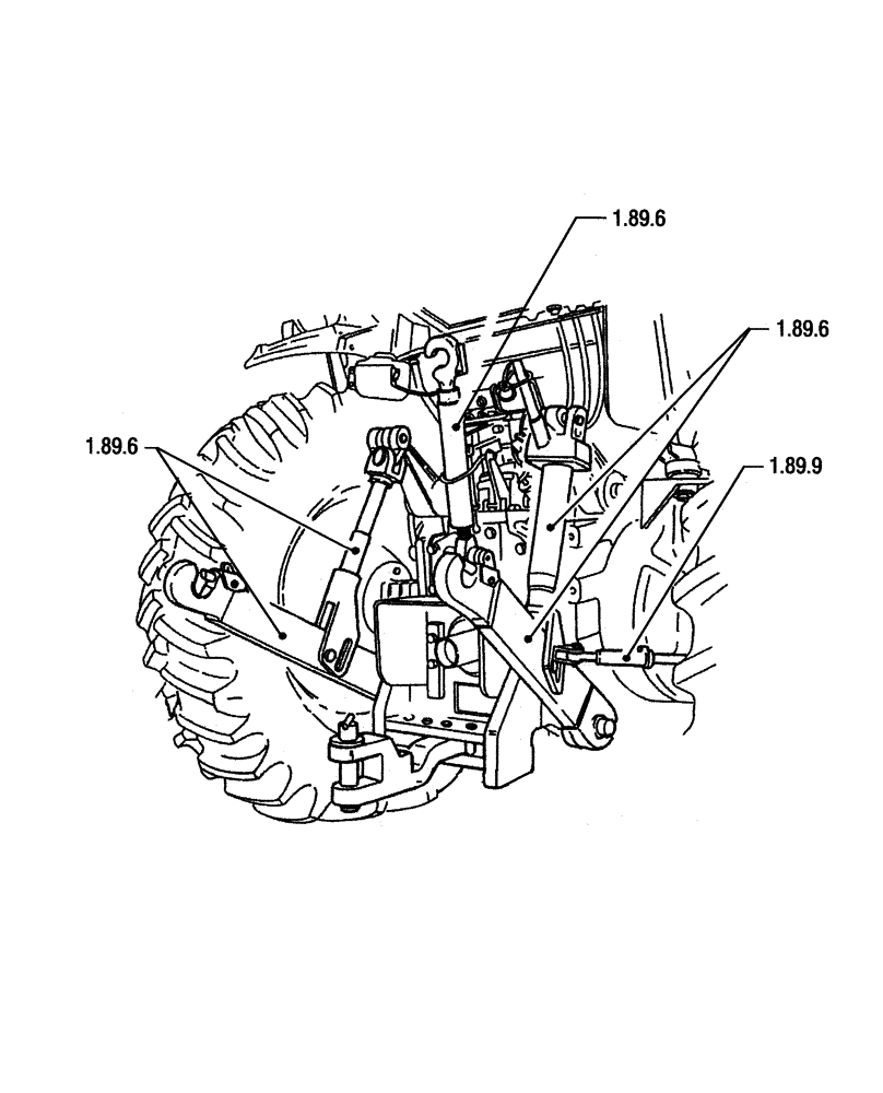Схема запчастей Case IH JX95 - (SEC. 09) - LINKAGE (00) - GENERAL
