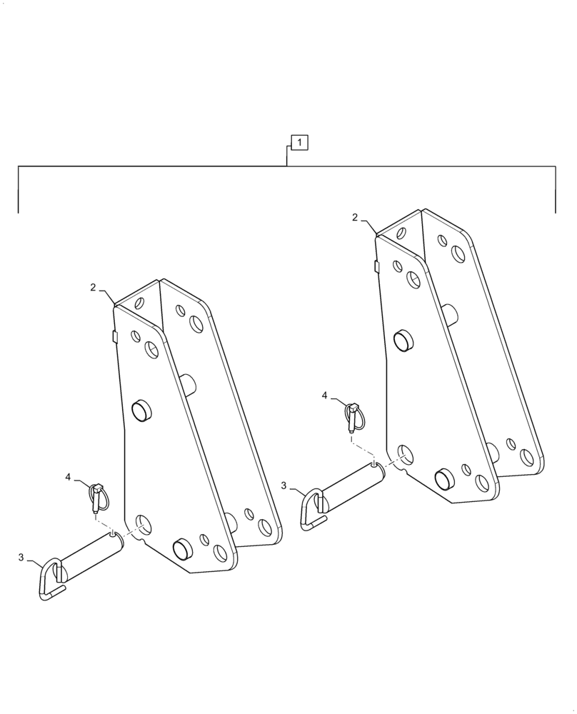 Схема запчастей Case IH L545 - (82.100.AG[01]) - BEARING BOX ASSY - NSL (82) - FRONT LOADER & BUCKET